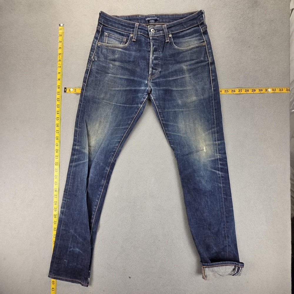 Levis Jeans Mens Blue Selvedge LVC Made & Crafted Studio Taper Slim Fits 30x31